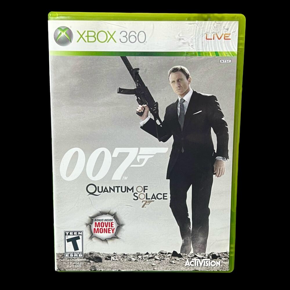 James Bond 007 : Quantum of Solace (Microsoft Xbox 360, 2008) Complete CIB